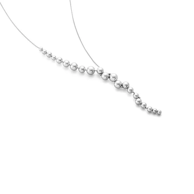 Moonlight Grapes half full Silver Necklace