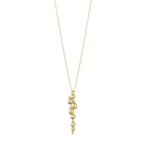 Moonlight Grapes long pendant 18K Gold Necklace w. Diamonds