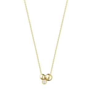 Moonlight Grapes pendant 18K Gold Necklace w. Diamond