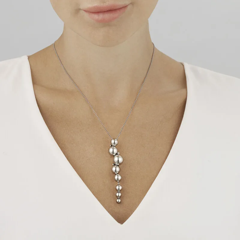 Moonlight Grapes pendant Silver Necklace