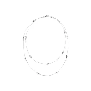 Moonlight Grapes Sautoir Silver 120cm Necklace