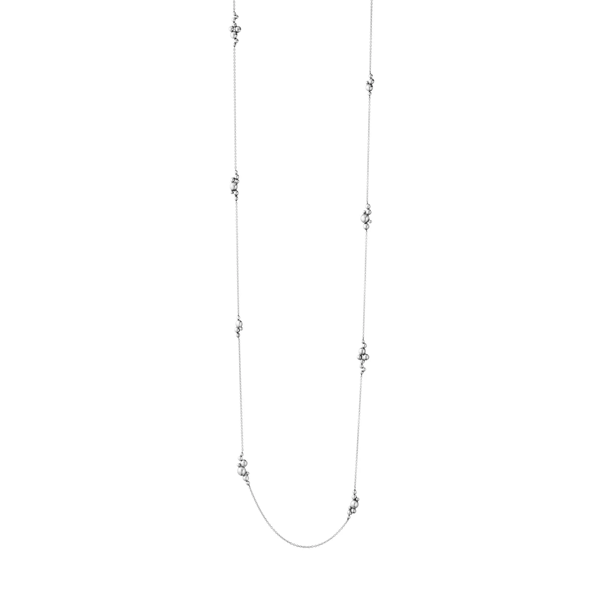 Moonlight Grapes Sautoir Silver 90cm Necklace