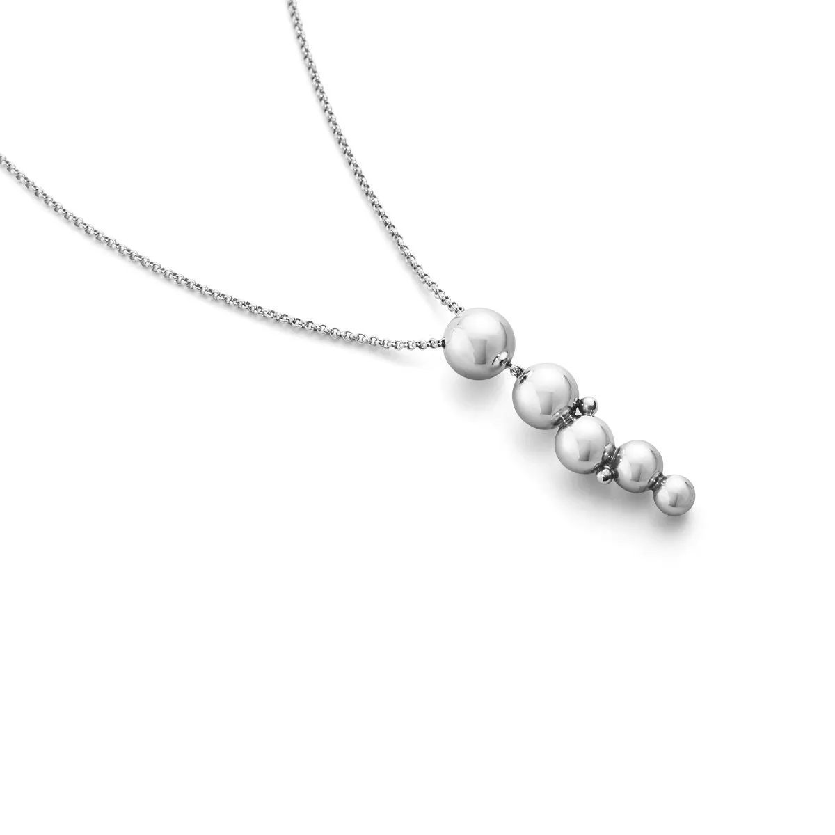Moonlight Grapes small hanging pendant Silver Necklace