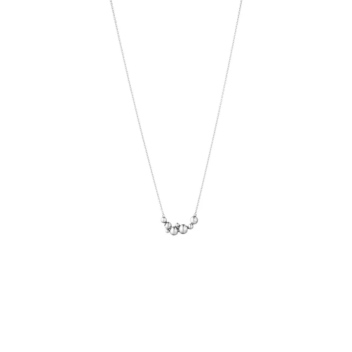 Moonlight Grapes Thin Silver Necklace