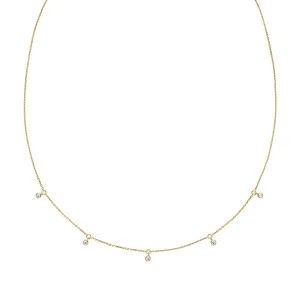 Moreno 14K Gold Necklace w. Lab-grown Diamonds