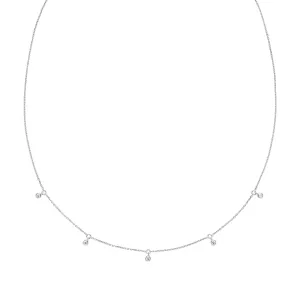 Moreno 14K White Gold Necklace w. Lab-grown Diamonds