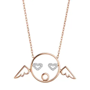 MOYEN Cupid 18K Rosegold Necklace w. Sapphire