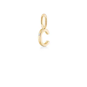 My C 18K Gold Pendant w. Diamond