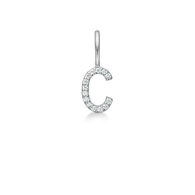 My C 18K Whitegold Pendant w. Diamonds