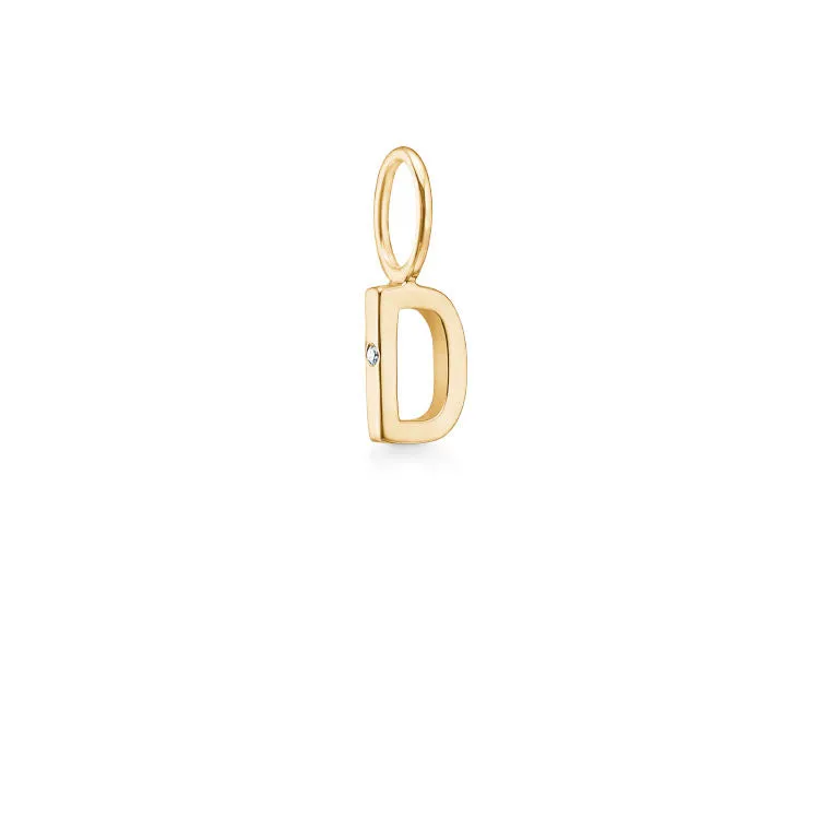 My D 18K Gold Pendant w. Diamond