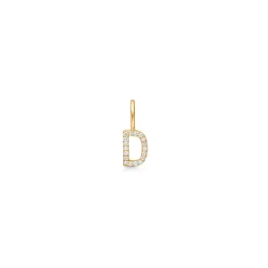 My D 18K Gold Pendant w. Diamonds