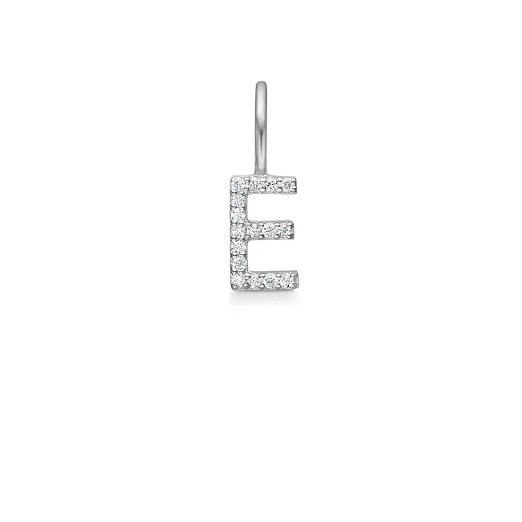 My E 18K Whitegold Pendant w. Diamonds