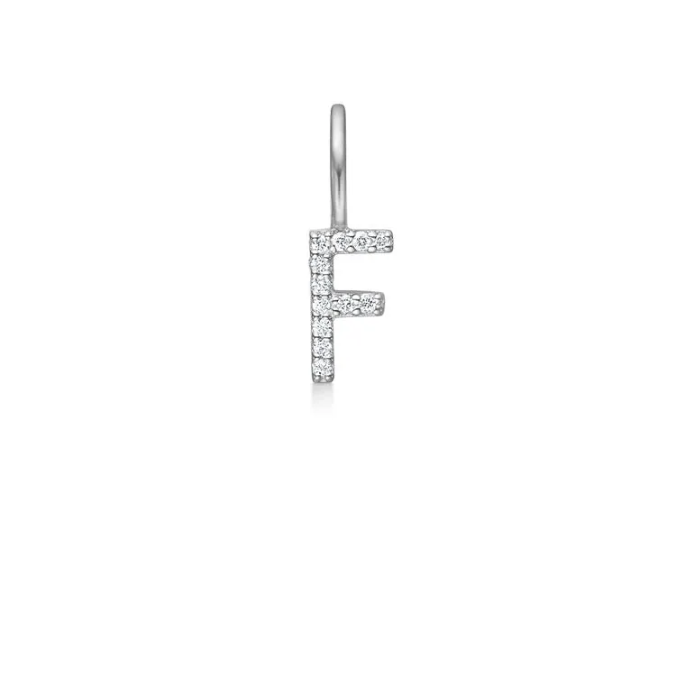 My F 18K Whitegold Pendant w. Diamonds