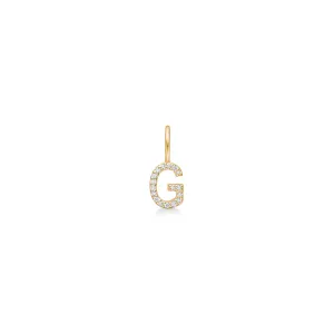 My G 18K Gold Pendant w. Diamonds