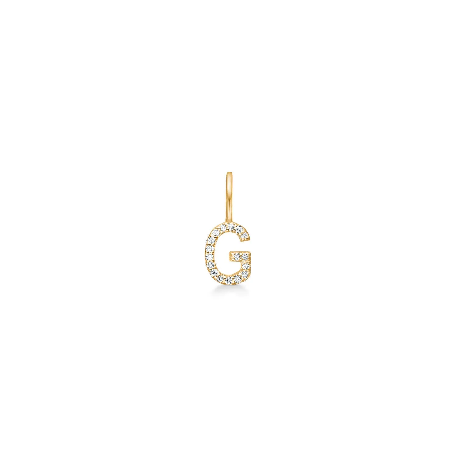 My G 18K Gold Pendant w. Diamonds