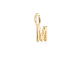 My M 18K Gold Pendant w. Diamond