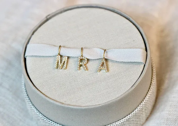 My M 18K Gold Pendant w. Diamonds