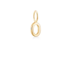 My O 18K Gold Pendant w. Diamond