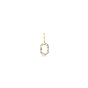 My O 18K Gold Pendant w. Diamonds