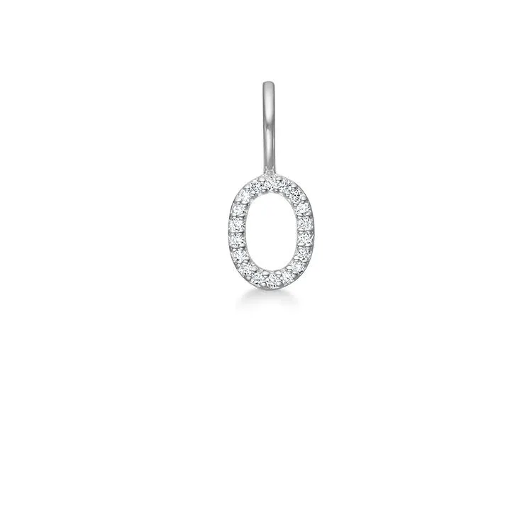 My O 18K Whitegold Pendant w. Diamonds