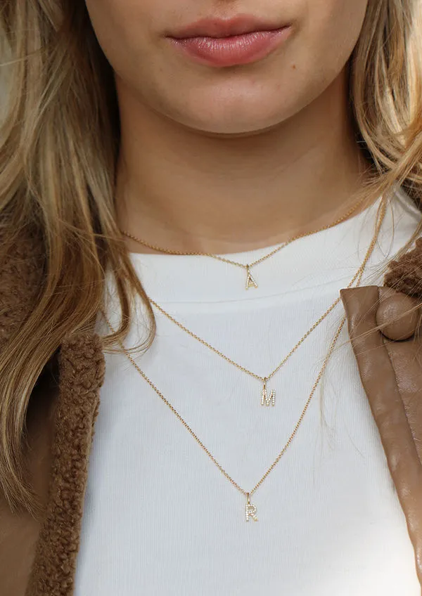 My P 18K Gold Pendant w. Diamonds