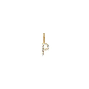 My P 18K Gold Pendant w. Diamonds