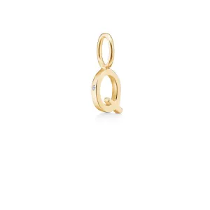 My Q 18K Gold Pendant w. Diamond