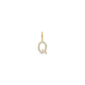 My Q 18K Gold Pendant w. Diamonds