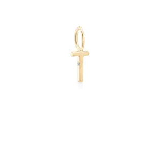 My T 18K Gold Pendant w. Diamond