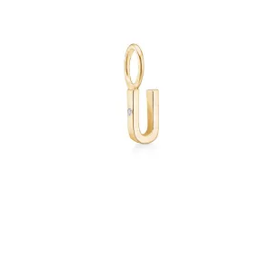 My U 18K Gold Pendant w. Diamond