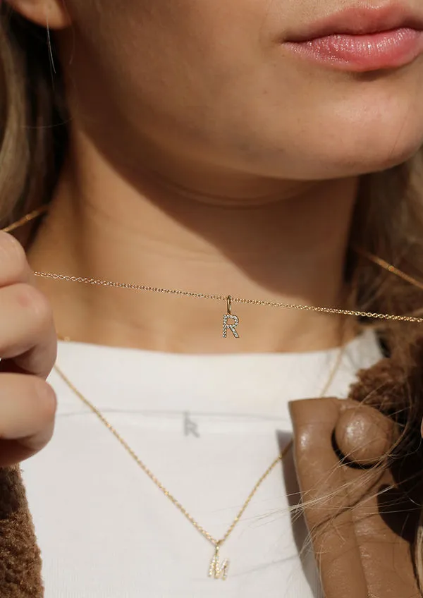 My U 18K Gold Pendant w. Diamonds