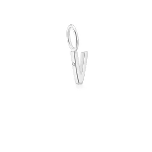 My V 18K Whitegold Pendant w. Diamond