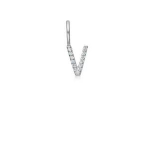 My V 18K Whitegold Pendant w. Diamonds