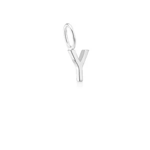 My Y 18K Whitegold Pendant w. Diamond