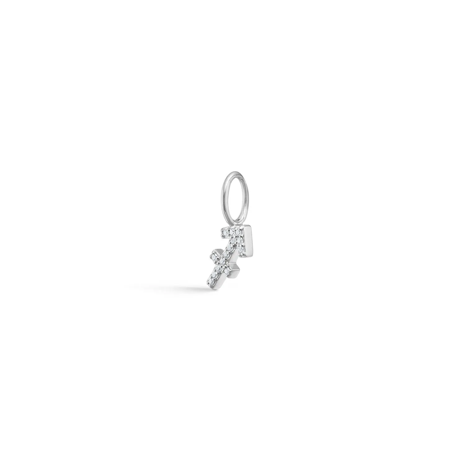 My Zodiac Pavé Sagittarius 18K Whitegold Pendant w. Diamonds