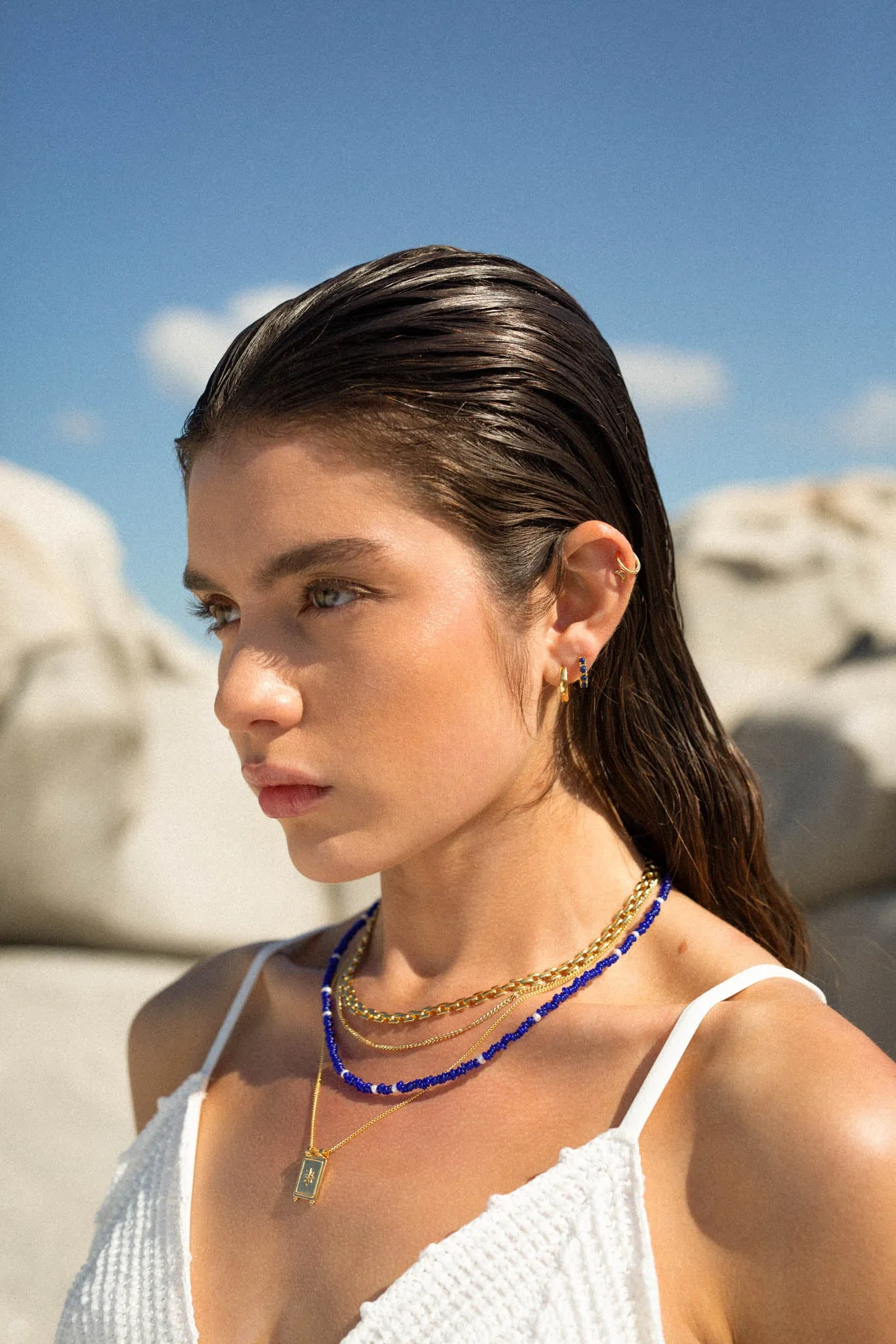 Naxos necklace gold plated (47 cm) Wildthings Collectables