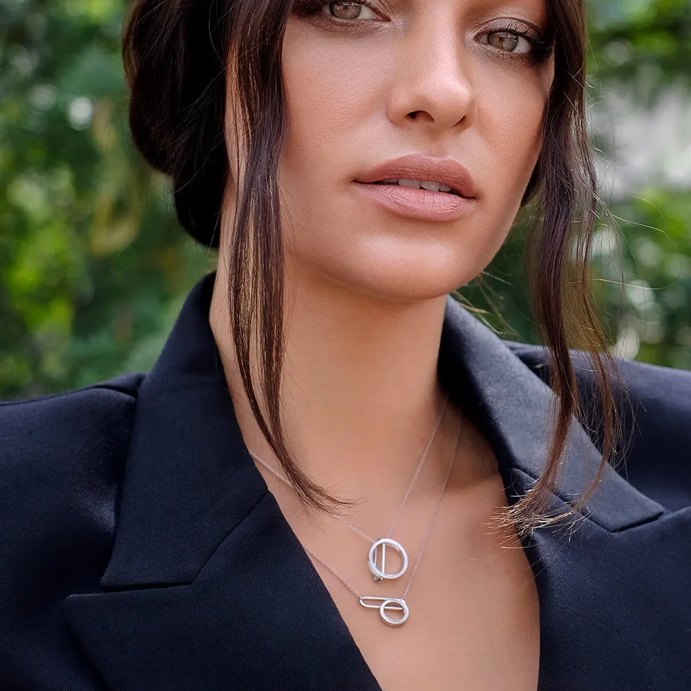 NEXUS Trapeze Gold Plated Necklace