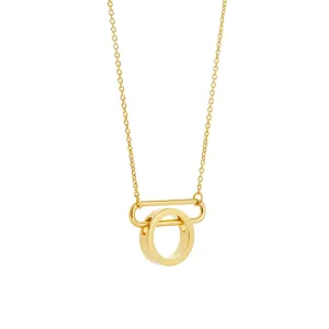 NEXUS Trapeze Gold Plated Necklace