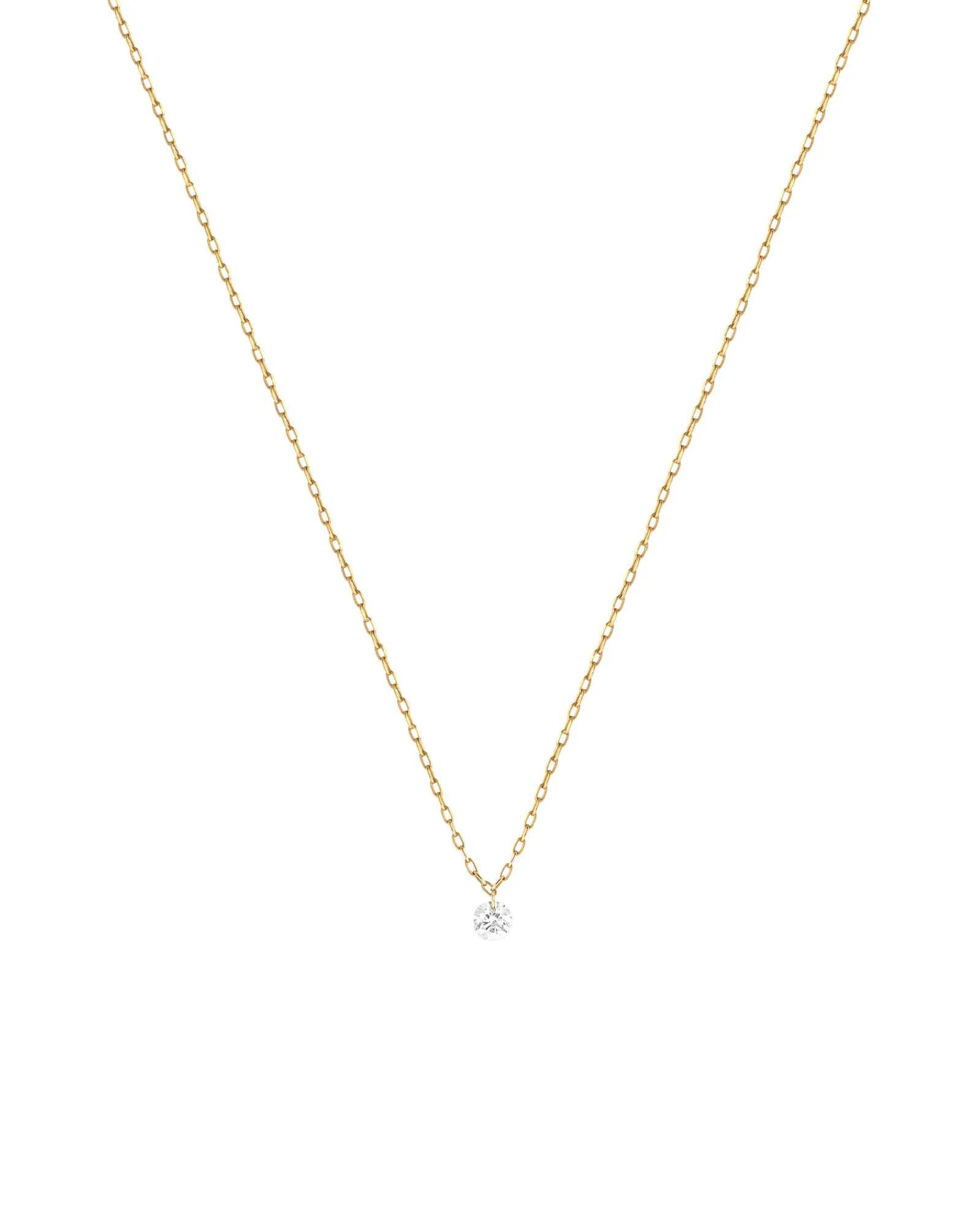 Nova 14K Gold, White Gold or Rose Gold Necklace w. 0.15ct Diamond