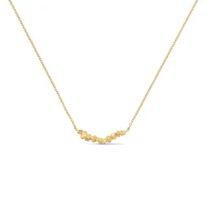 Nuggets On A String Necklace Gold