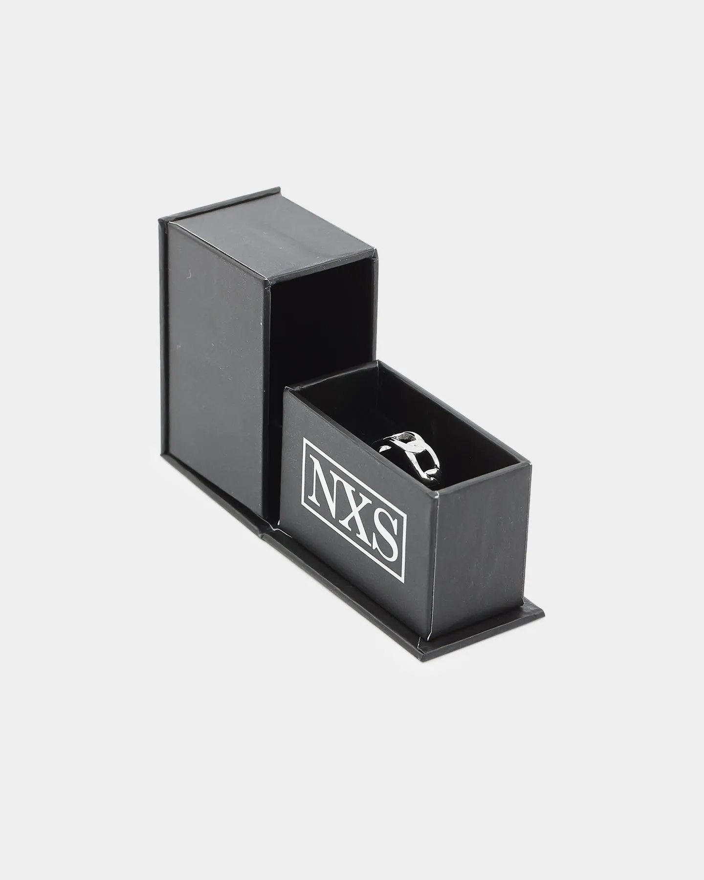 NXS Cuban Ring White Gold