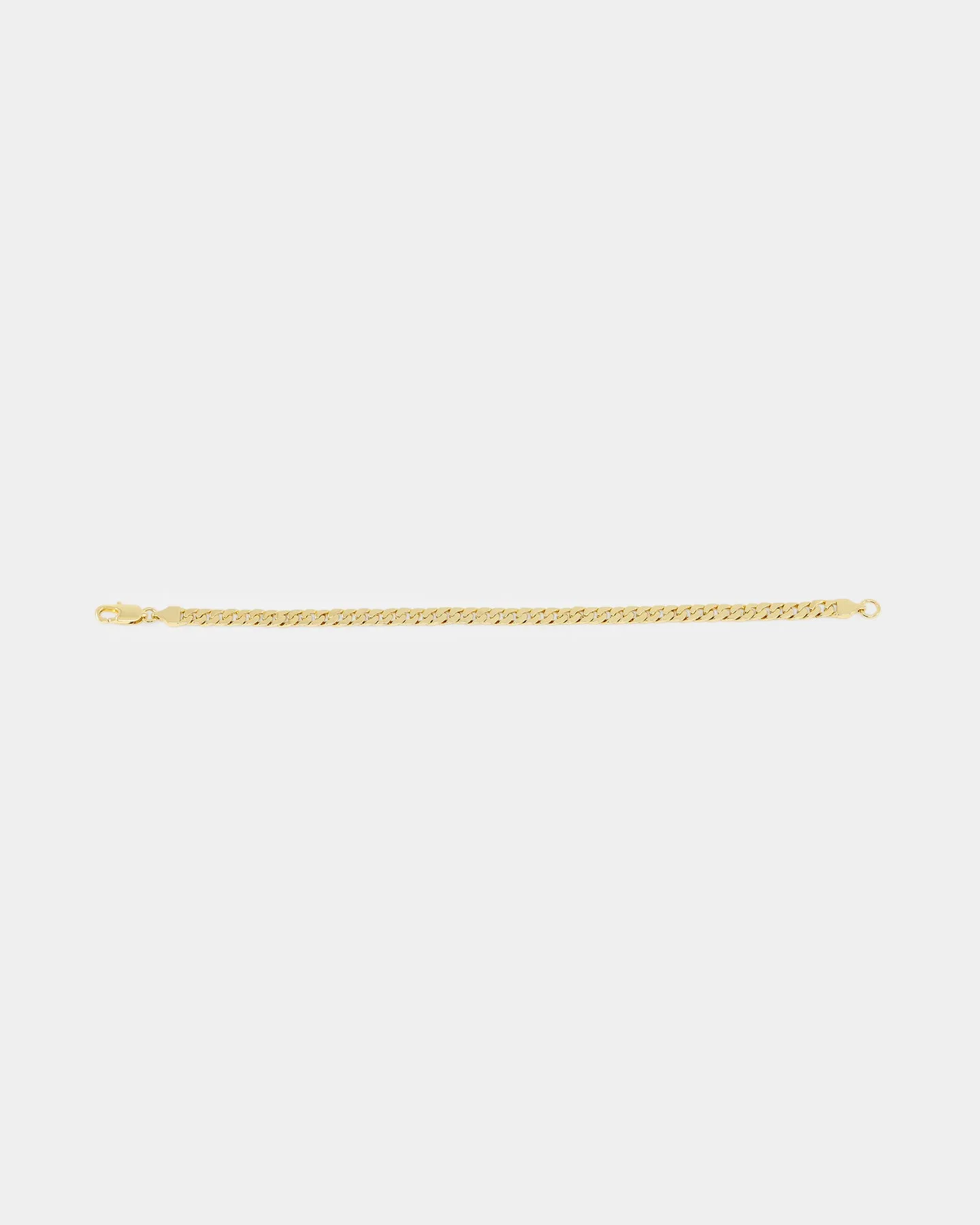 NXS Flat Faced Curb Bracelet Gold