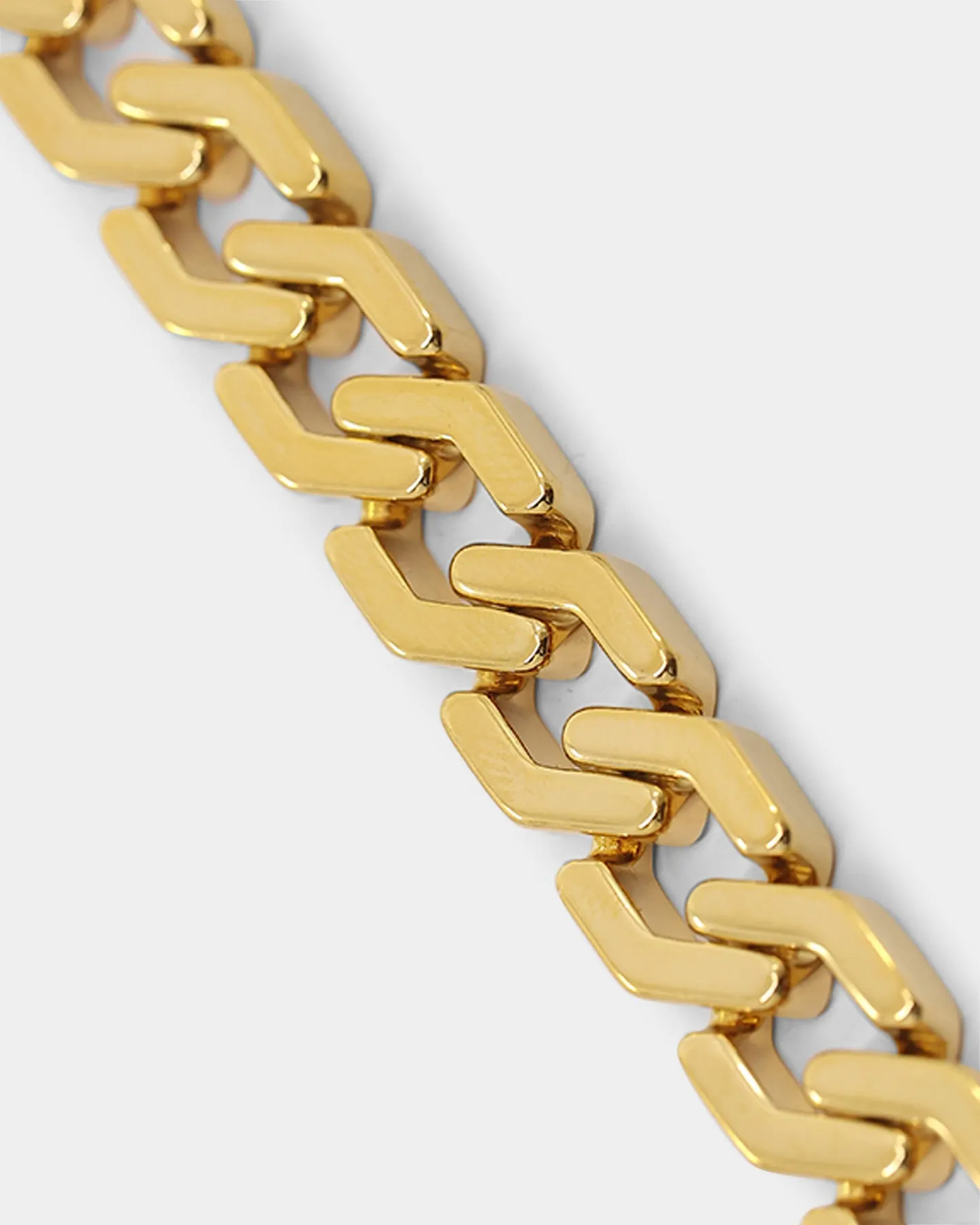 NXS Hex Cut Curb Chain Gold