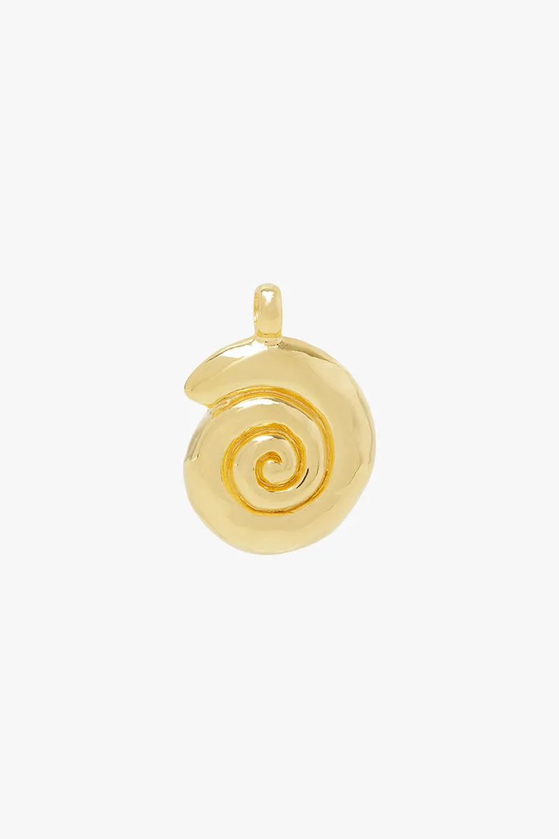 Ocean Swirl Necklace Gold Plated Wildthings Collectables
