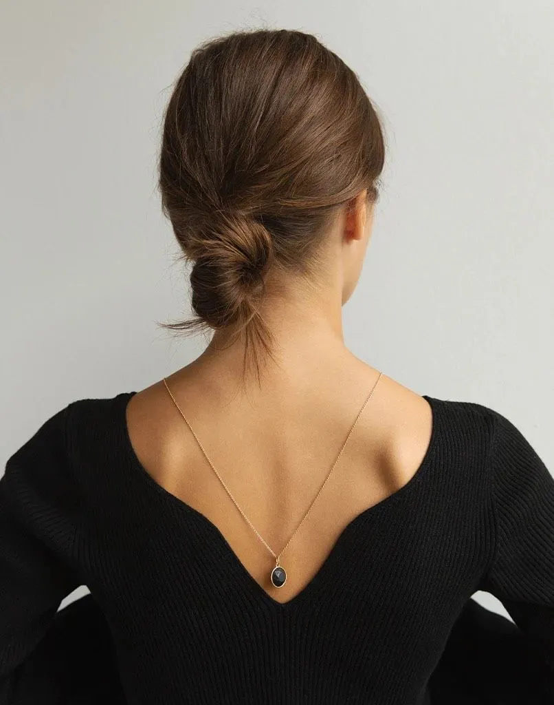 Of Me Silver Necklace w. Diamond