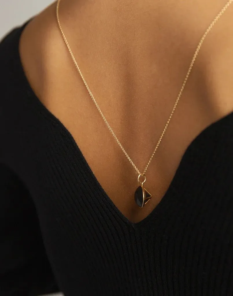Of Me Silver Necklace w. Diamond