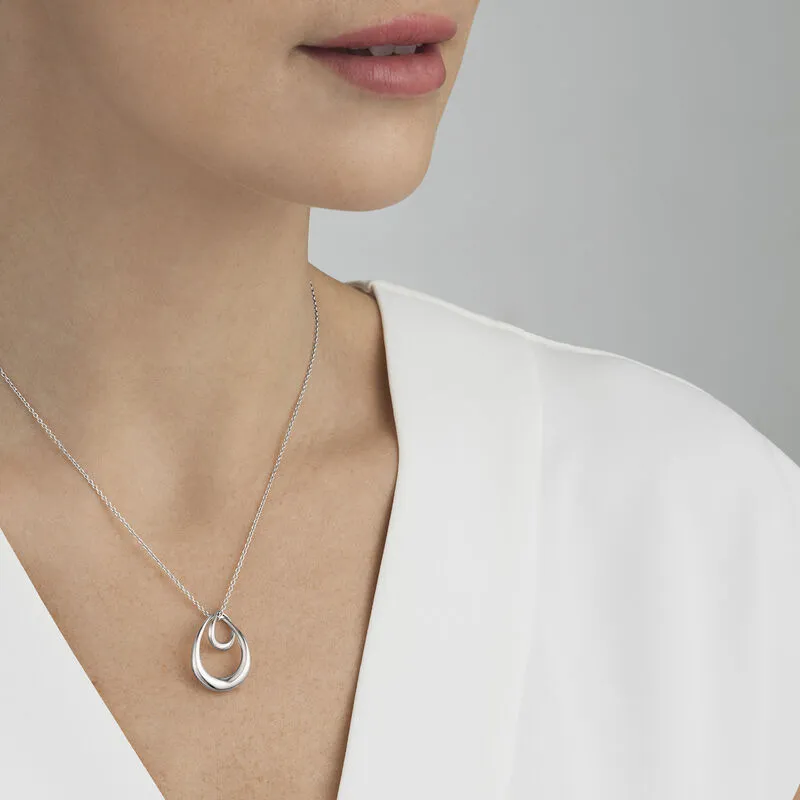 Offspring Big Silver Necklace