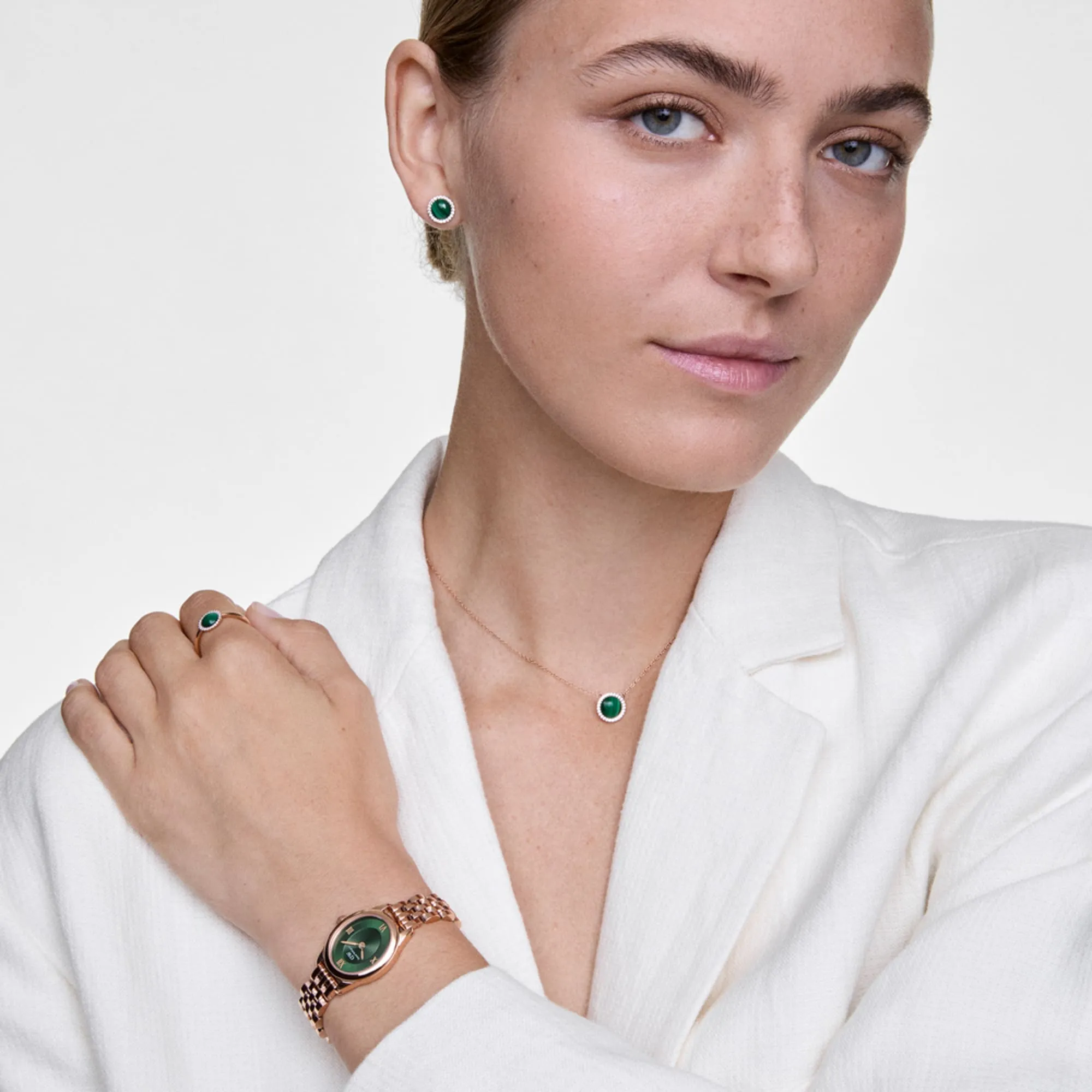 Ophelia Mini Emerald Rose Gold Daniel Wellington