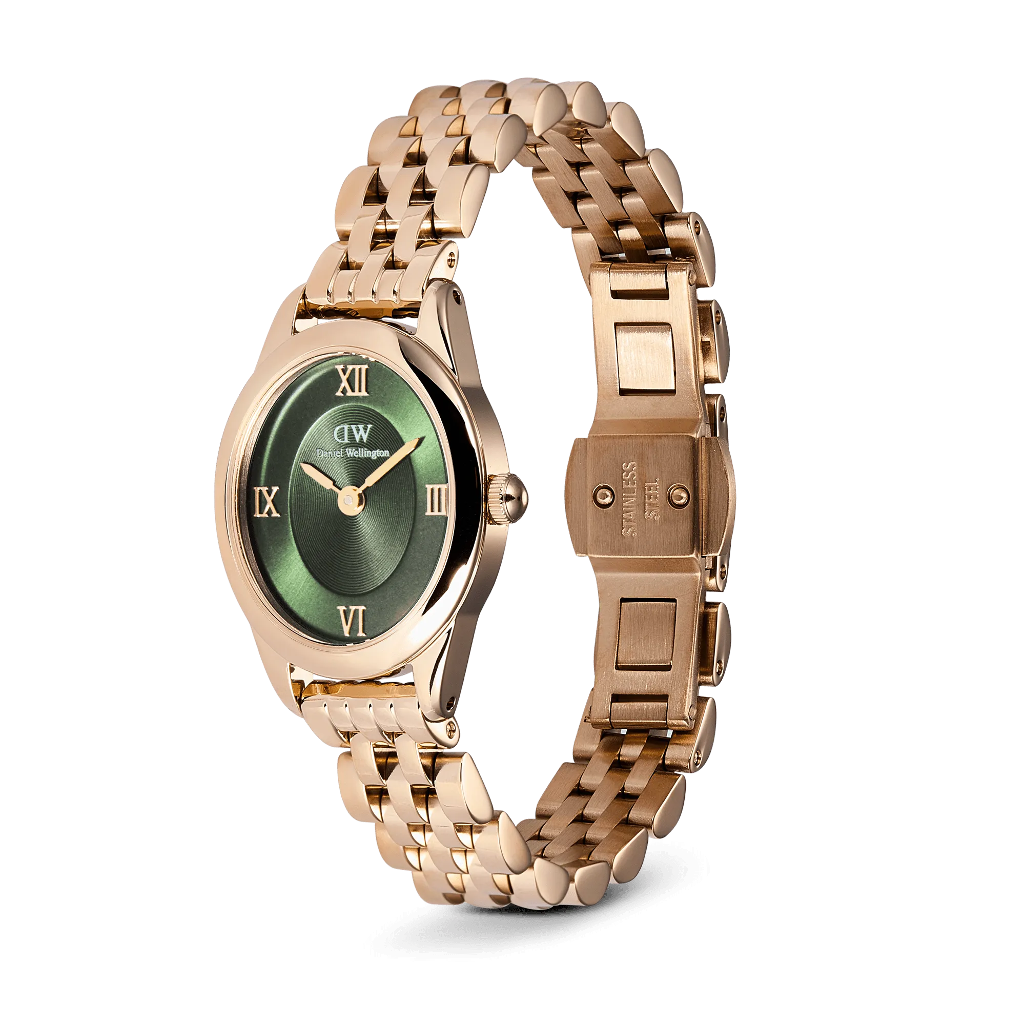 Ophelia Mini Emerald Rose Gold Daniel Wellington