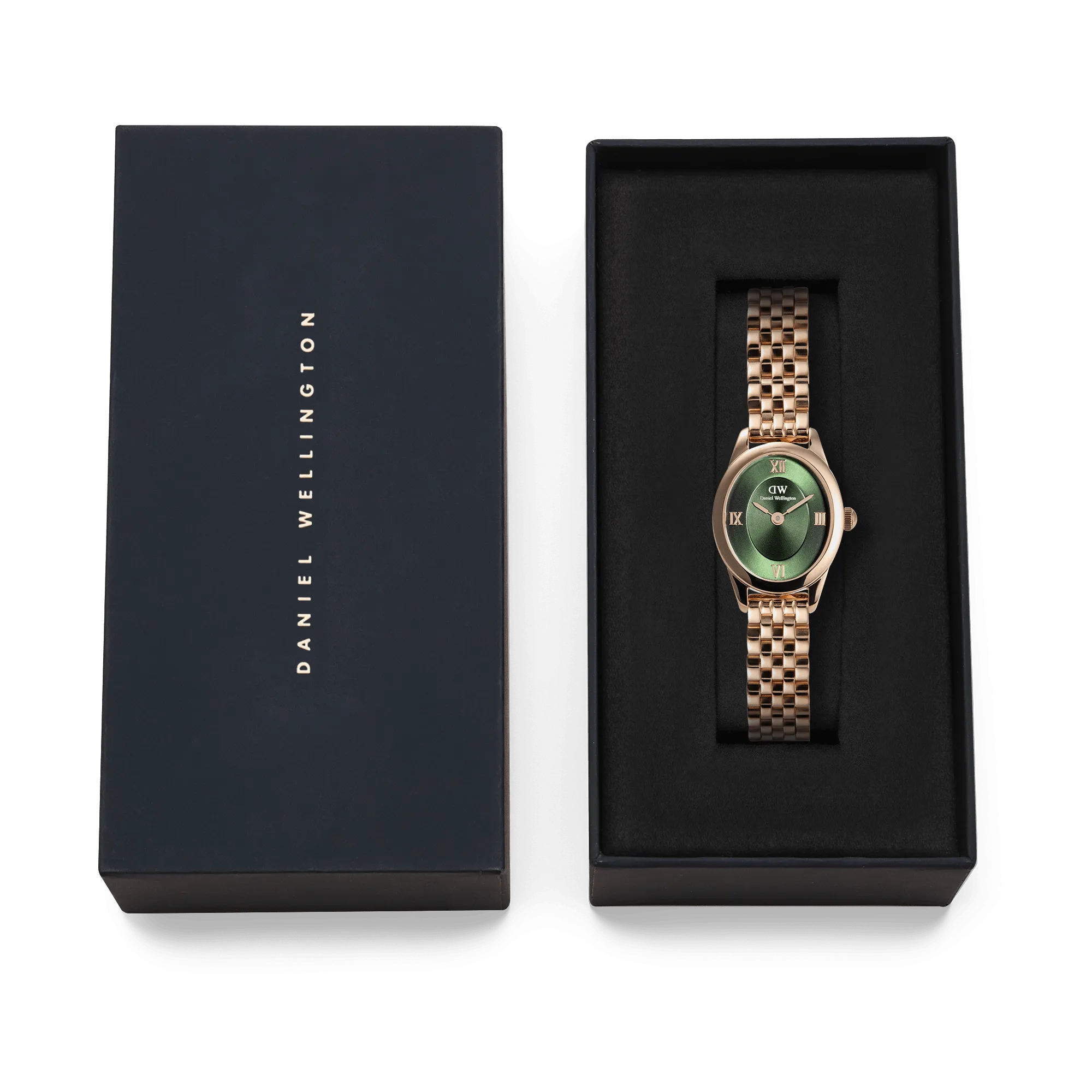 Ophelia Mini Emerald Rose Gold Daniel Wellington